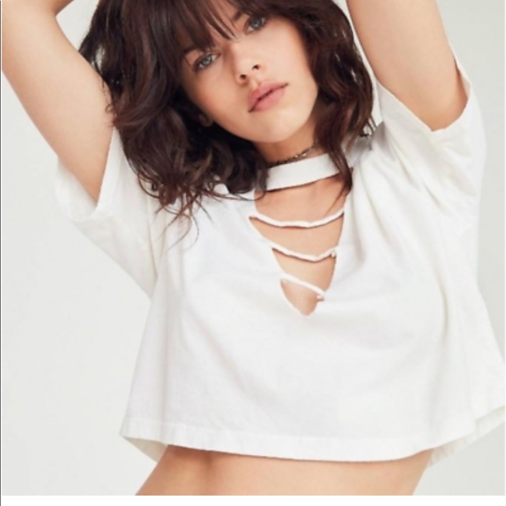 Truly Madly Deeply Cutout Cropped Tee